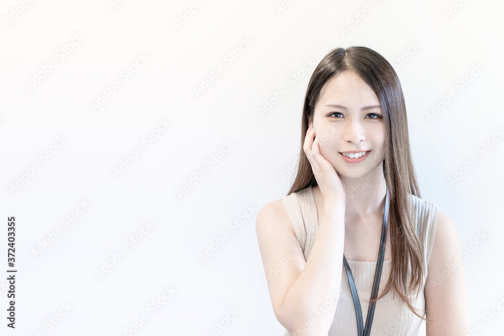 ビジネスウーマン　白背景