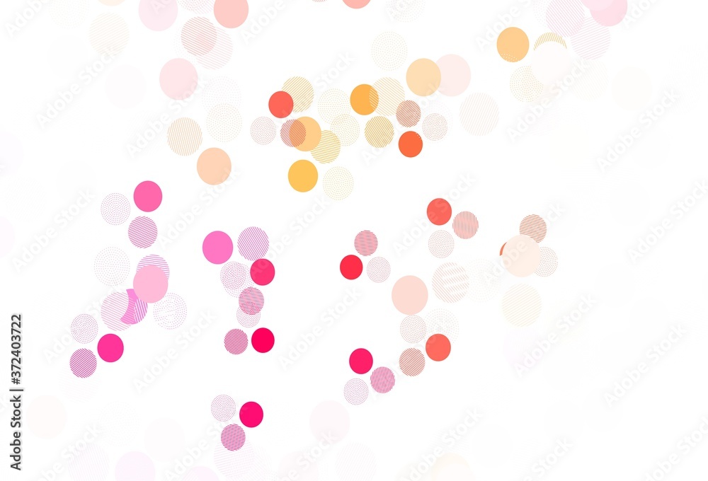 Light Red, Yellow vector backdrop with dots. Light Red, Yellow vector backdrop with dots.
