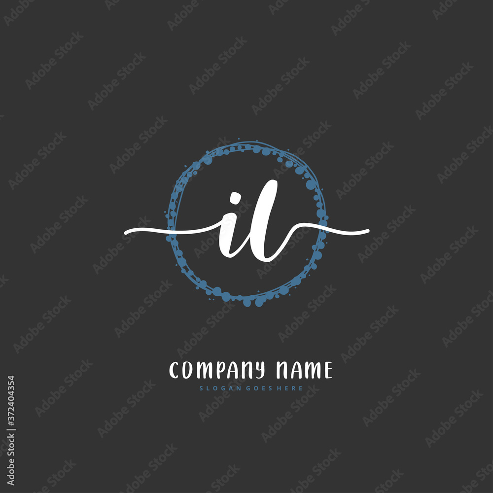 I L IL Initial handwriting and signature logo design with circle. Beautiful design handwritten logo for fashion, team, wedding, luxury logo. I L IL Initial handwriting and signature logo design with circle. Beautiful design handwritten logo for fashion, team, wedding, luxury logo.