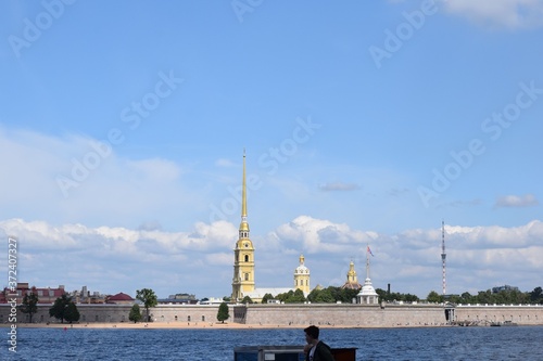 view of the peter and paul fortress © tanzelya888