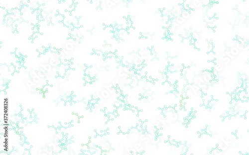 Light Green vector pattern with artificial intelligence network. © smaria2015