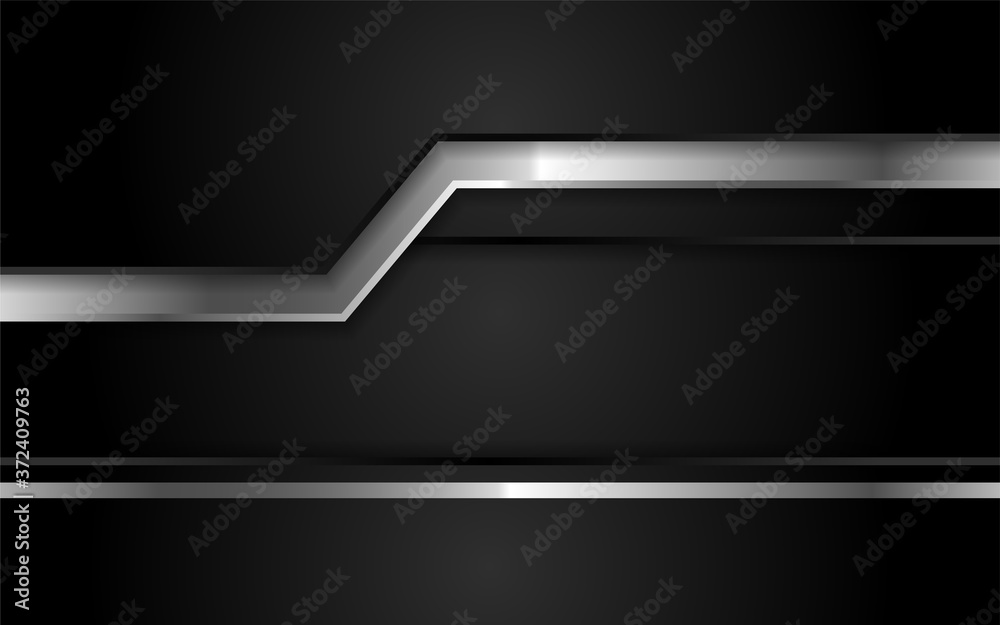 Abstract dark background with silver line
