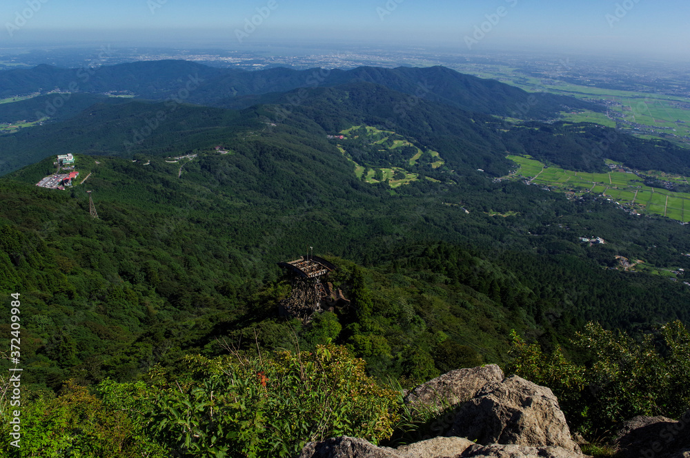Fototapeta premium 筑波女体山頂から見る関東平野