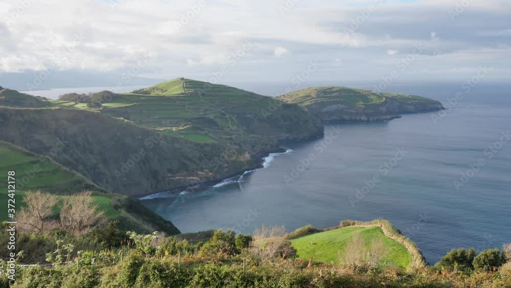 Beautiful Azores Landscape - North Coast Of San Miguel Island, Portugal Beautiful Azores Landscape - North Coast Of San Miguel Island, Portugal