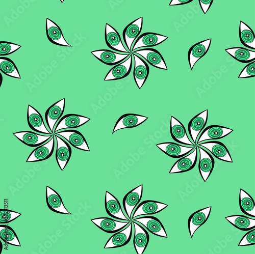 
Green eyes pattern. Wallpaper. Wrapping paper. Textile prints.