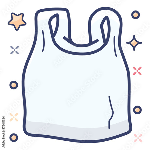 
Plastic or polythene bag icon
