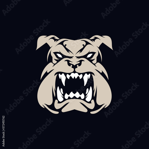 Dog mascot logo illustration