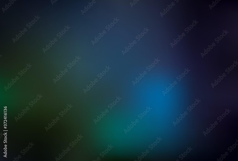 Dark Blue, Green vector abstract blurred background.