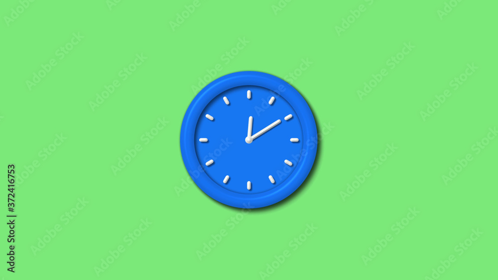 12 hours 3d wall clock icon on green background,Clock icon 12 hours 3d wall clock icon on green background,Clock icon