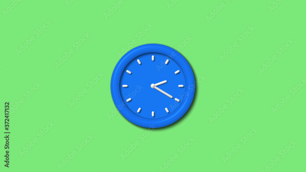 12 hours 3d wall clock icon on green background,Clock icon 12 hours 3d wall clock icon on green background,Clock icon