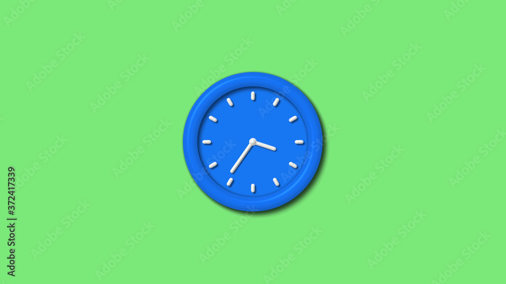 12 hours 3d wall clock icon on green background,Clock icon 12 hours 3d wall clock icon on green background,Clock icon