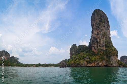 Cliffs of Railay Peninsula  Krabi Province  Thailand