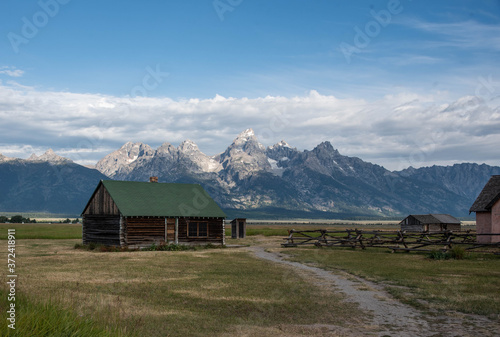 Mormon Row Historic District in Grand Teton National Park. photo