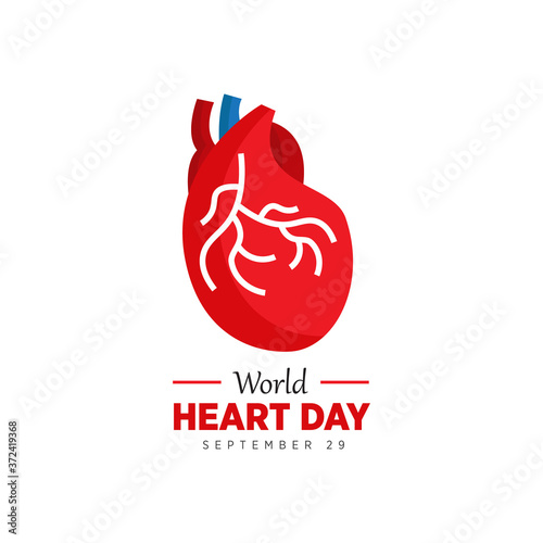 Celebrate World Heart Day. vector illustration