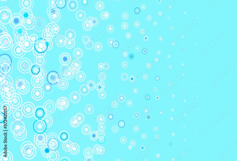 Light BLUE vector template with circles, lines.