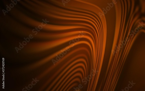 Dark Brown vector layout with curved lines. A circumflex abstract illustration with gradient. The best colorful design for your business.