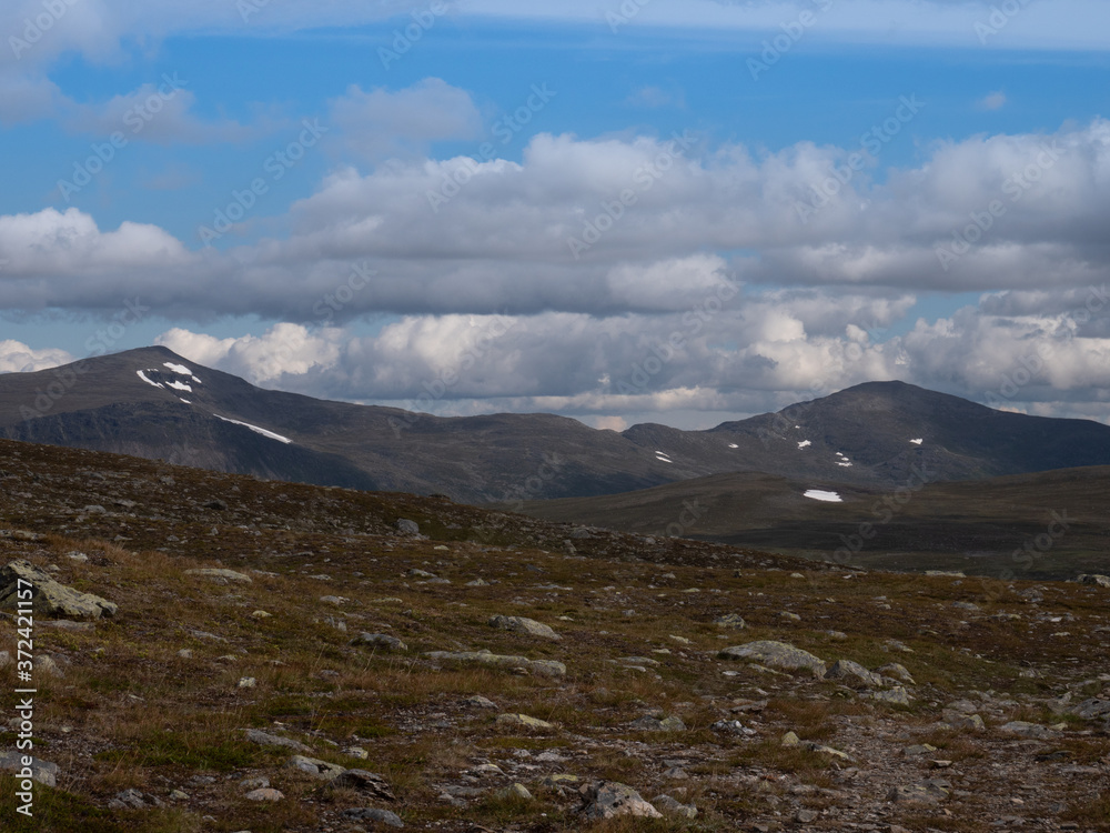 Paysage des montagnes en Suède