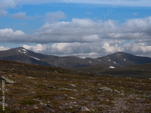 Paysage des montagnes en Suède