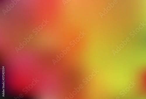 Light Red, Yellow vector blurred template.