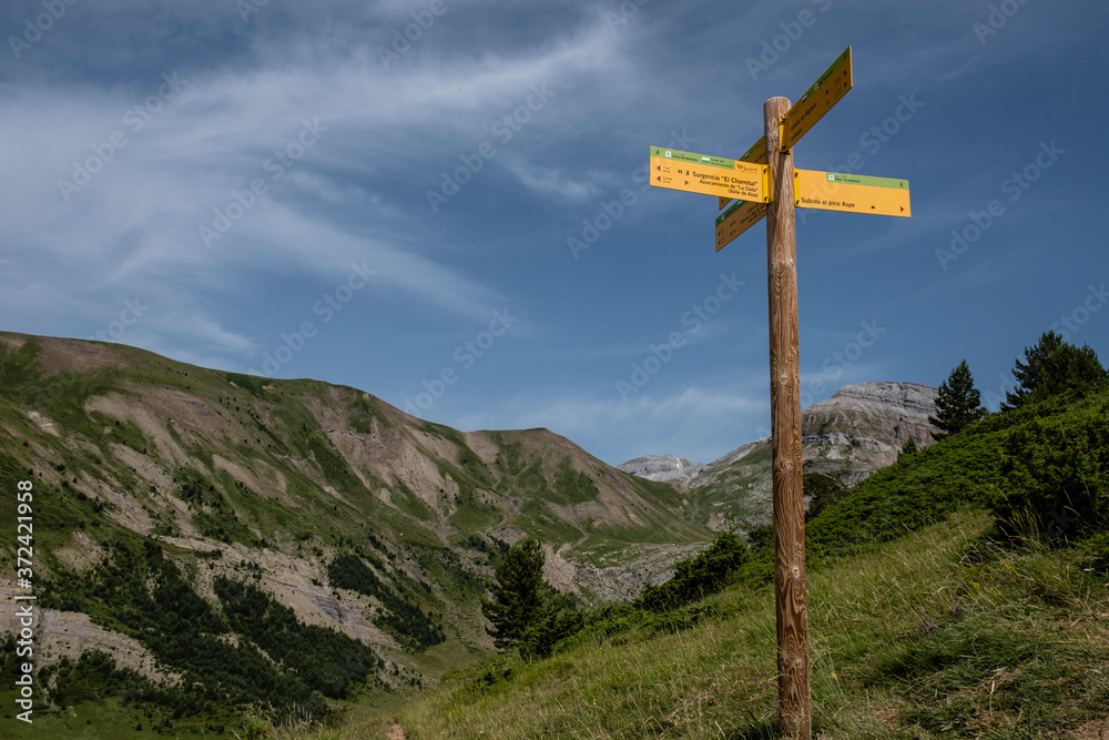 Pico de Aspe route, Aisa Valley, Jacetania, Huesca, Spain