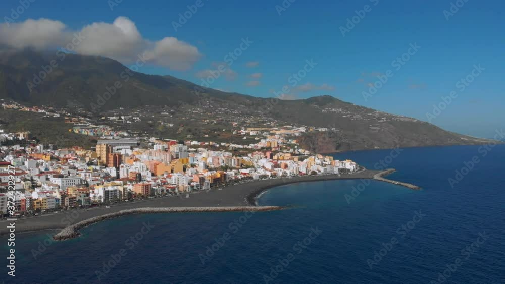 custom made wallpaper toronto digitalDroneshot Pan over La Palmas Santa Cruz' Shoreside