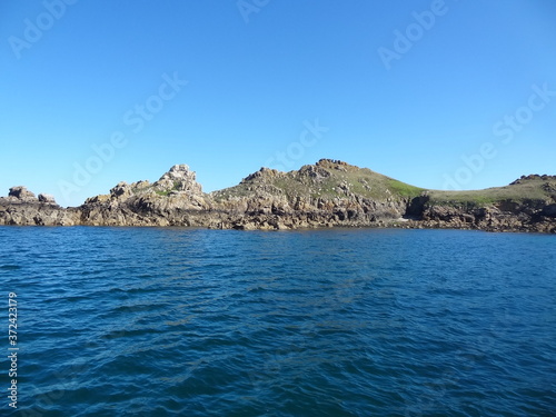 Les 7 Iles, Réserve ornithologique, , Fous de Bassan, Perros Guirec, Bretagne, France