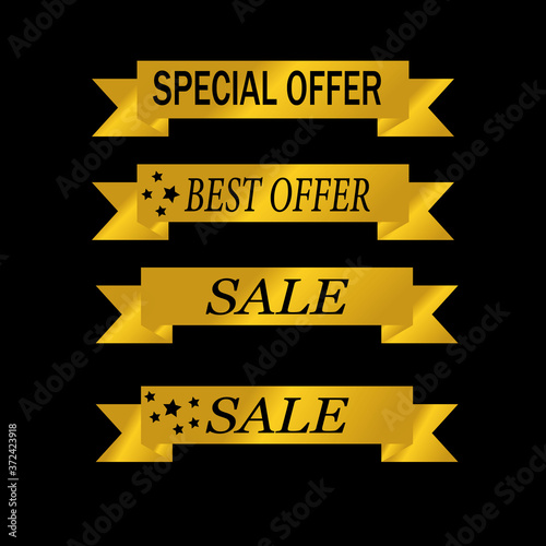 Sale, best offer, special offer, gold 