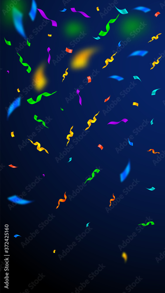 Streamers and confetti. Colorful streamers tinsel 