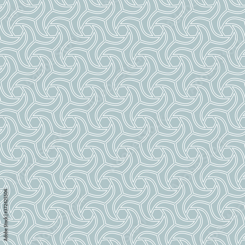 Seamless vector light blue and white ornament. Modern background. Geometric modern pattern
