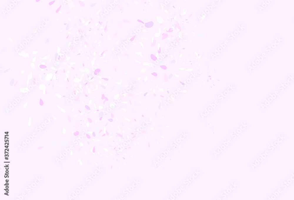 Light Purple, Pink vector natural pattern with leaves. Light Purple, Pink vector natural pattern with leaves.