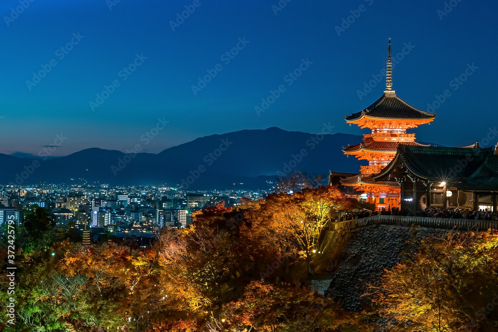 Kiyomizu-dera Temple autumn season in Kyoto, Japan Kiyomizu-dera Temple autumn season in Kyoto, Japan