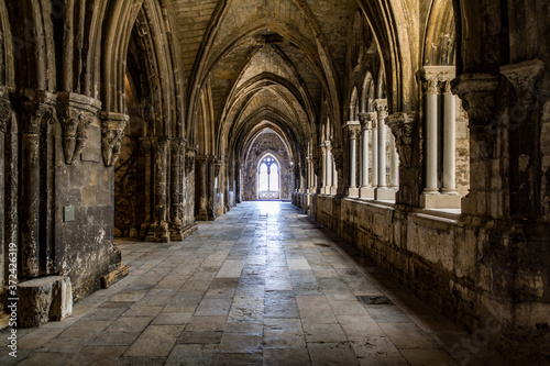 Lisbon Cathedral, Gothic cloister, Alfama district, Lisbon, Portugal