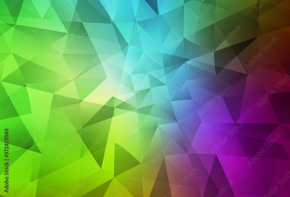 Light Pink, Green vector polygon abstract layout. Light Pink, Green vector polygon abstract layout.