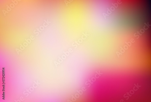 Light Pink, Yellow vector colorful blur background.