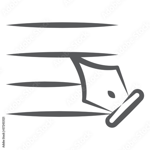 
Doodle icon of cheque book style, writing cheque concept 
