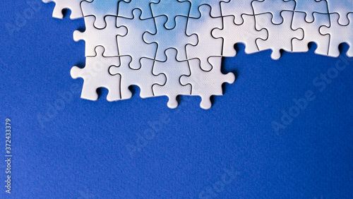 Jigsaw puzzle pieces and business concept