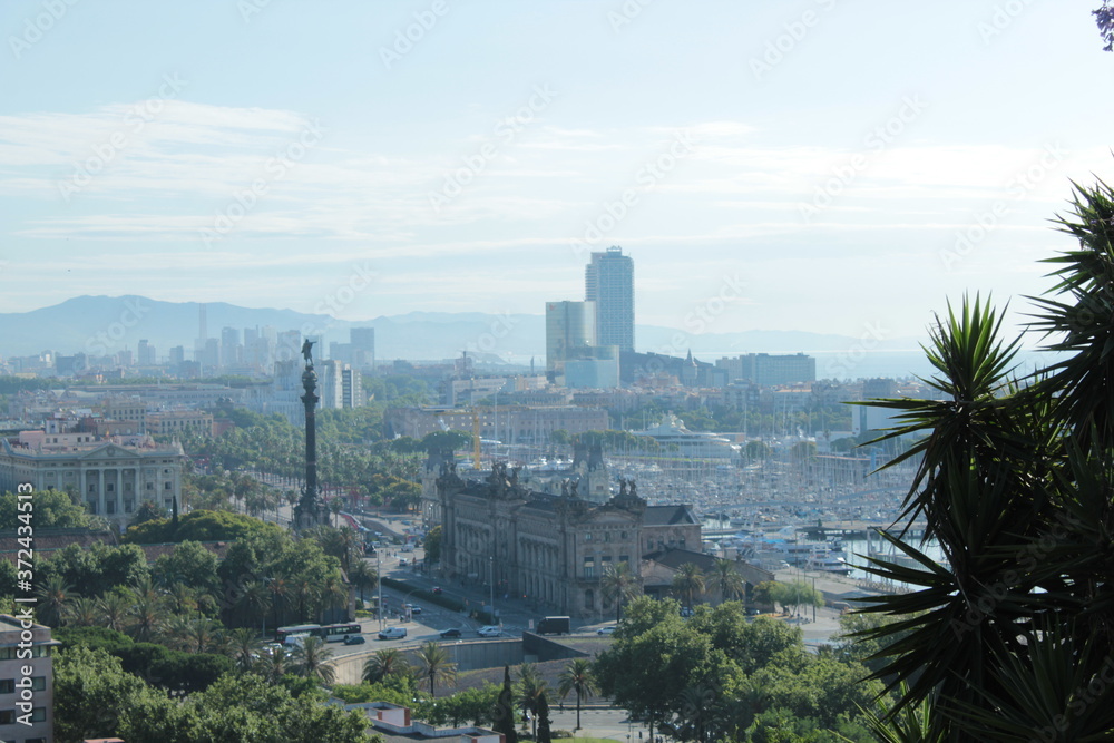 Fototapeta premium Vista de la ciudad.
