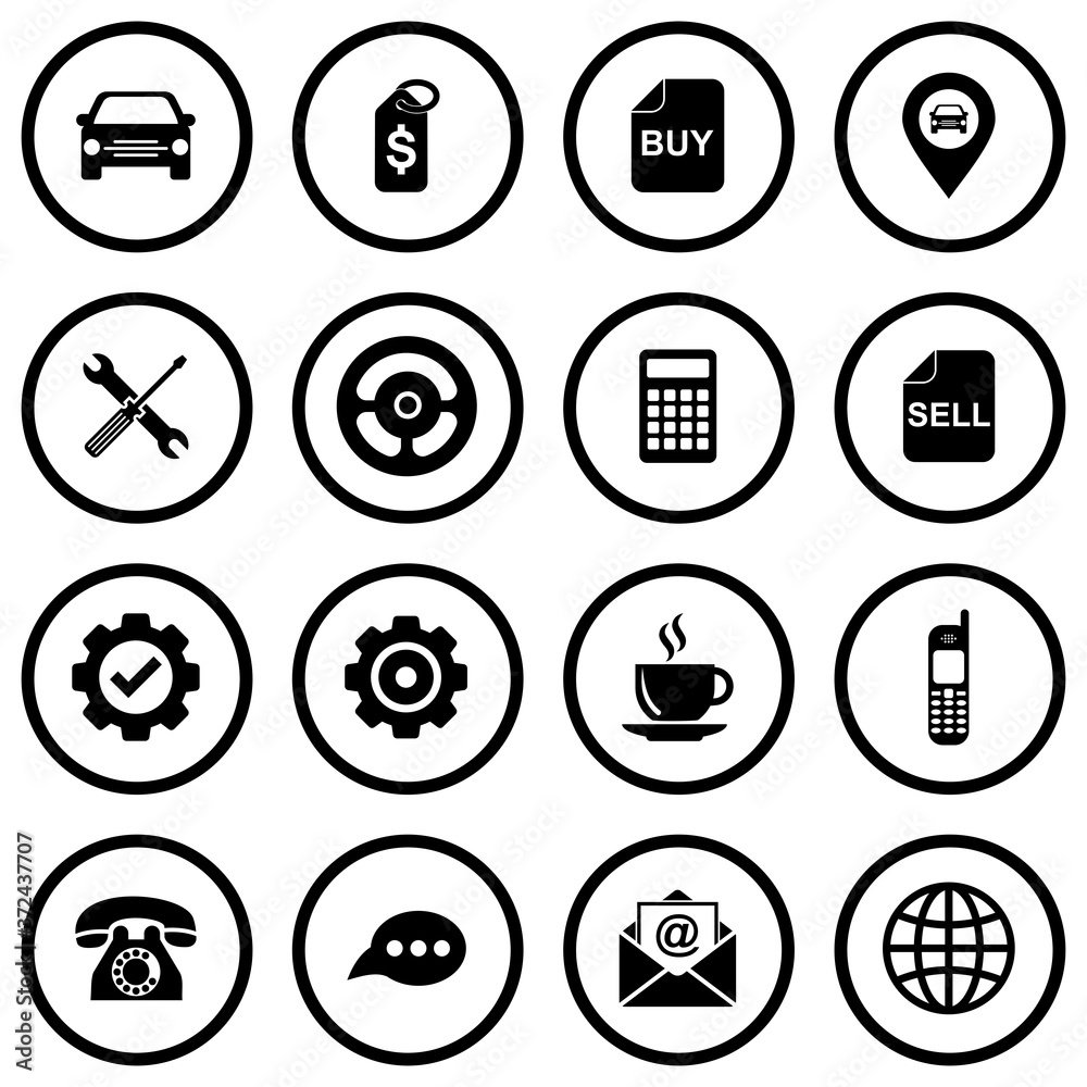 web icon set vector symbol isolated illustration white background web icon set vector symbol isolated illustration white background