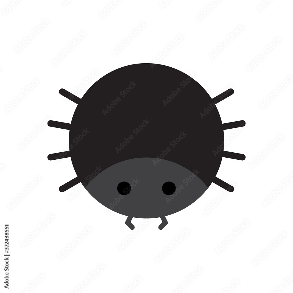 Cute spider round vector illustration icon. Scary, spooky halloween circle spider insect animal. Isolated. Cute spider round vector illustration icon. Scary, spooky halloween circle spider insect animal. Isolated.