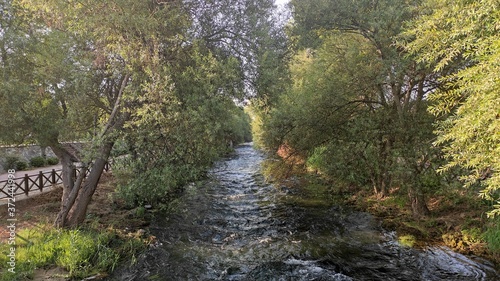 river to the waterfall