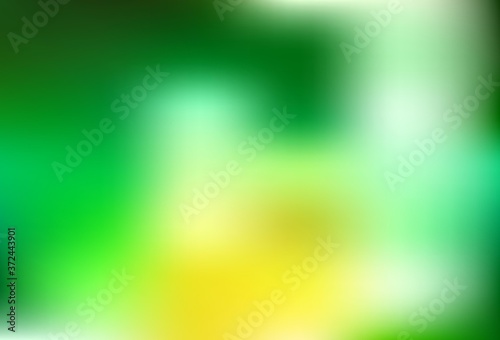 Light Green, Yellow vector blurred background.