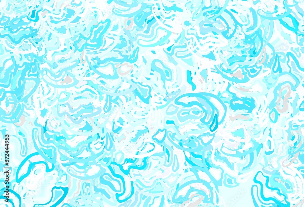 Light Blue, Green vector texture with abstract forms. Light Blue, Green vector texture with abstract forms.
