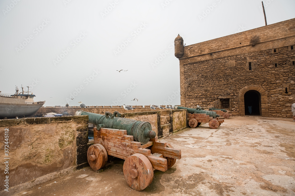 old cannon in the fortress of Essaouira