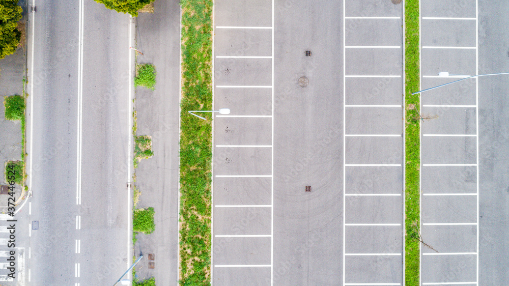 Parking Lot Aerial Drone Photography Stock Photo Adobe Stock