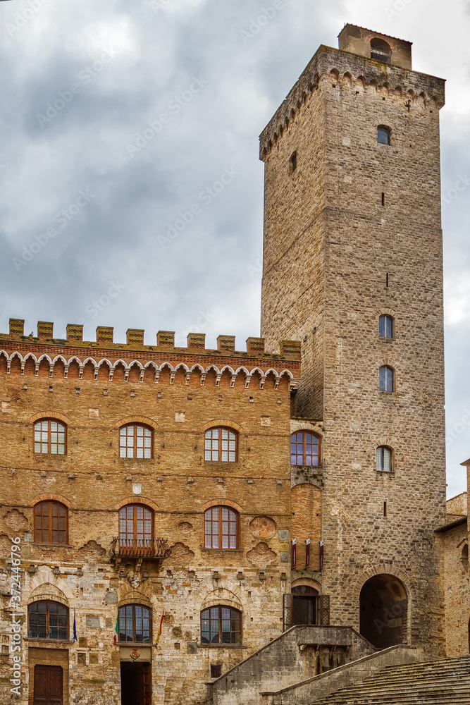 Tower in San Gimignano, Italy