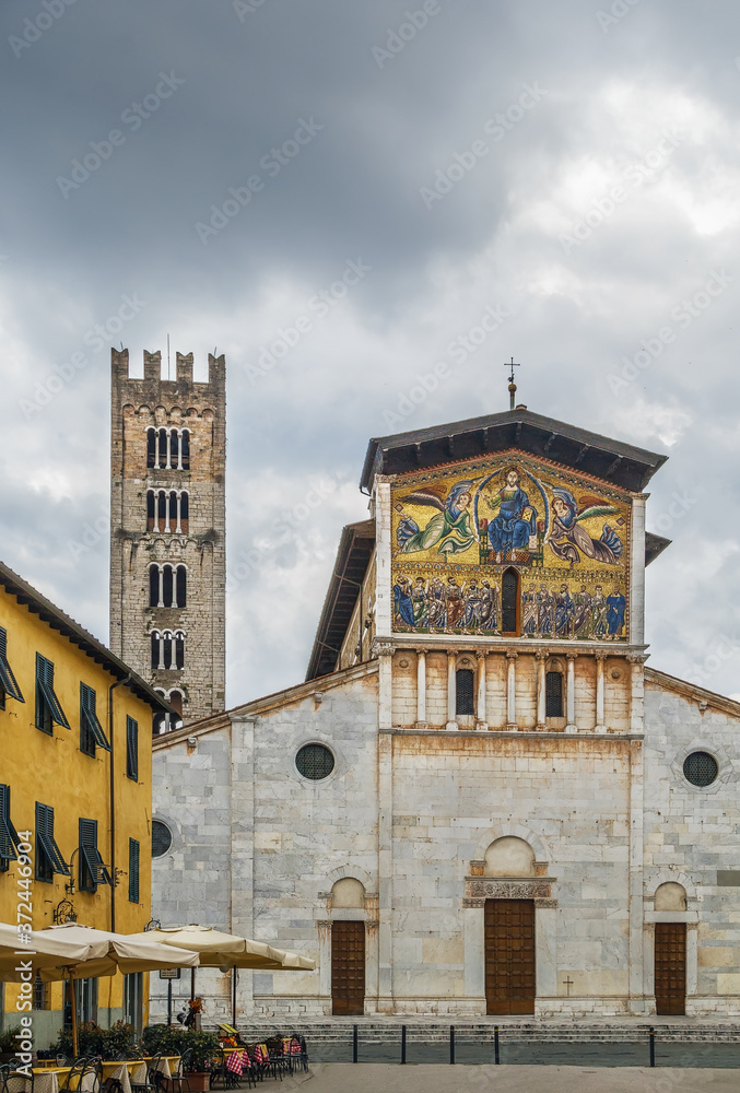 Fototapeta premium Basilica of San Frediano, Lucca, Italy