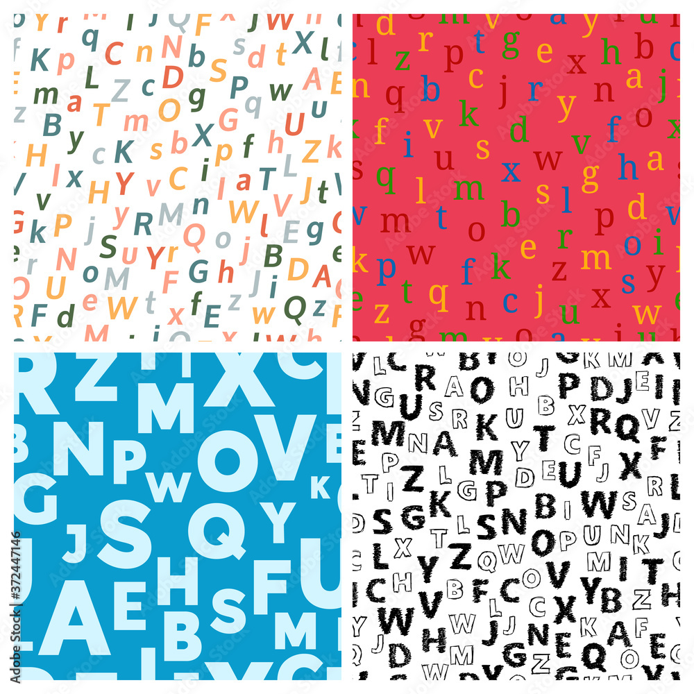 Alphabet vector seamless background Alphabet vector seamless background