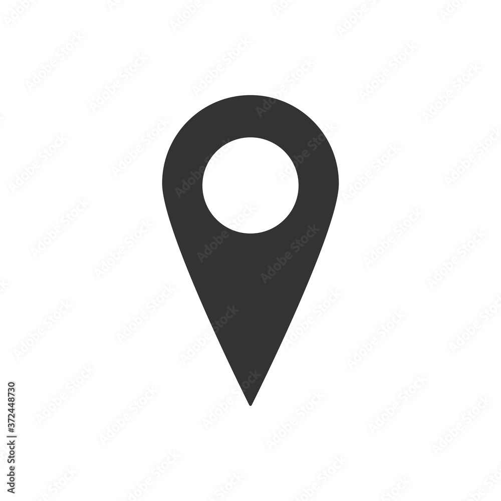 Collection of simple gray map markers, vector eps10 illustration Collection of simple gray map markers, vector eps10 illustration