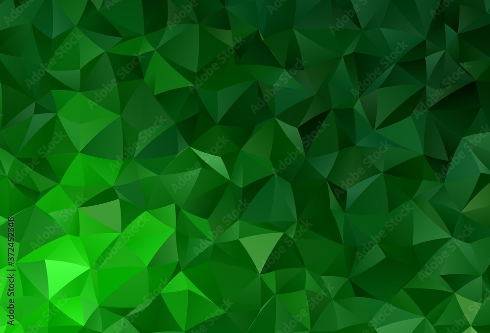 Dark Green vector abstract polygonal background. Dark Green vector abstract polygonal background.