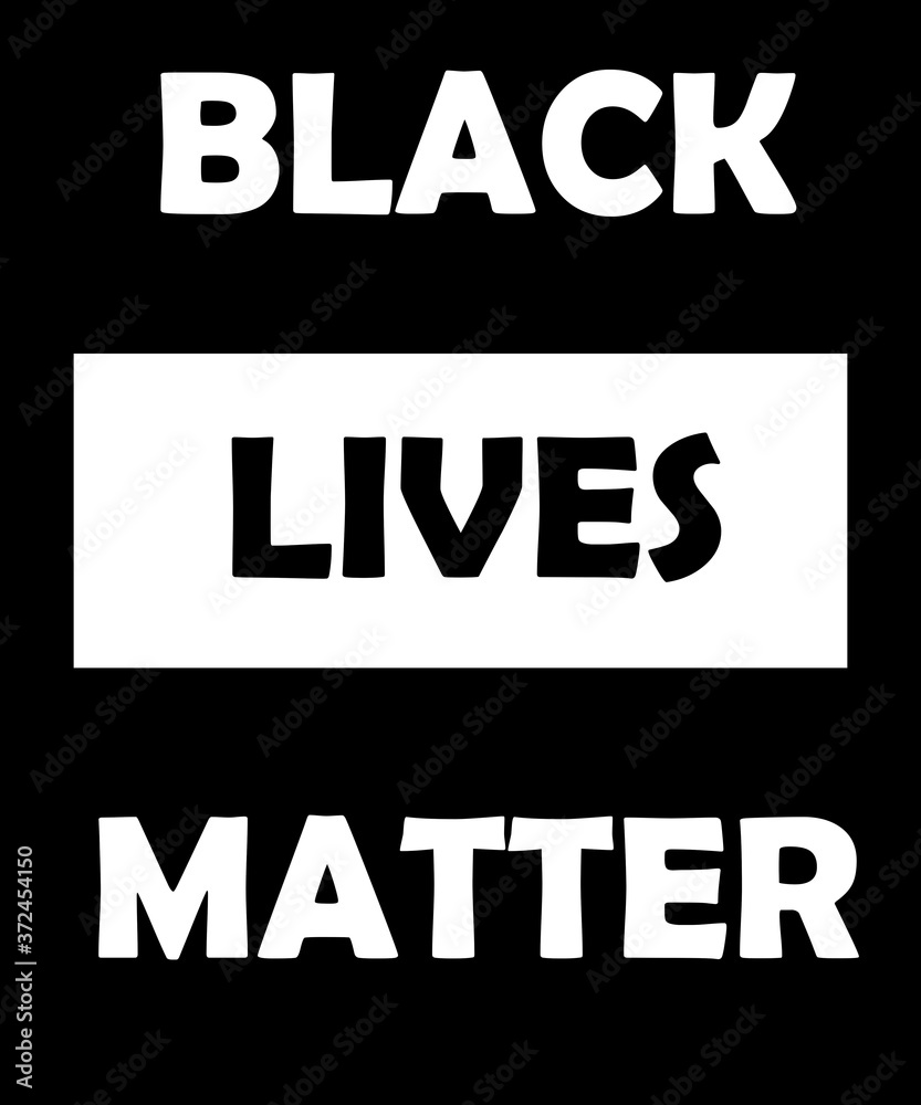 Obraz premium Black Lives Matter BOX design